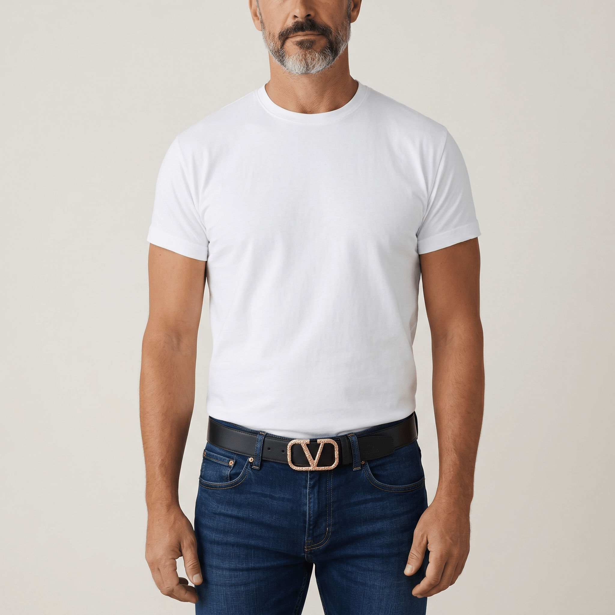 Valentino Luxury Black Belt 120CM – Gold Signature V Buckle Premium Fashion Belt ✨🖤 - MASTERPIECE