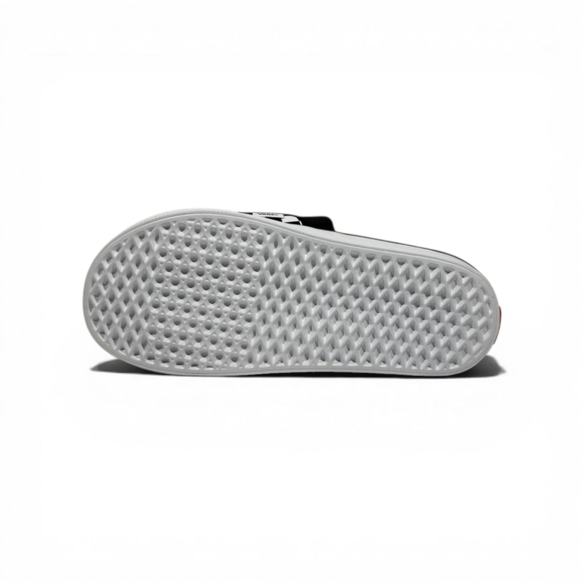 🏁🔴 Vans Checkerboard Slides – Black & White Red Accent Edition - MASTERPIECE