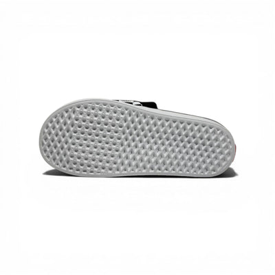🏁🔴 Vans Checkerboard Slides – Black & White Red Accent Edition - MASTERPIECE