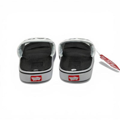 ⚪⚫ Vans Classic Slides – White & Black Essential Edition - MASTERPIECE