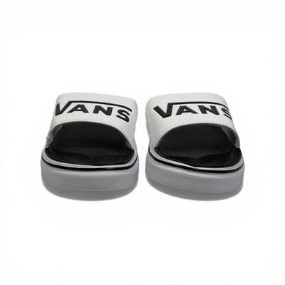 ⚪⚫ Vans Classic Slides – White & Black Essential Edition - MASTERPIECE