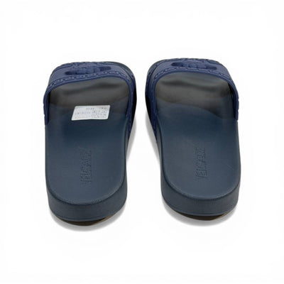 VERSACE Luxury Navy Blue Slide Sandals – Medusa Icon Design & Premium Comfort 👟✨ - MASTERPIECE