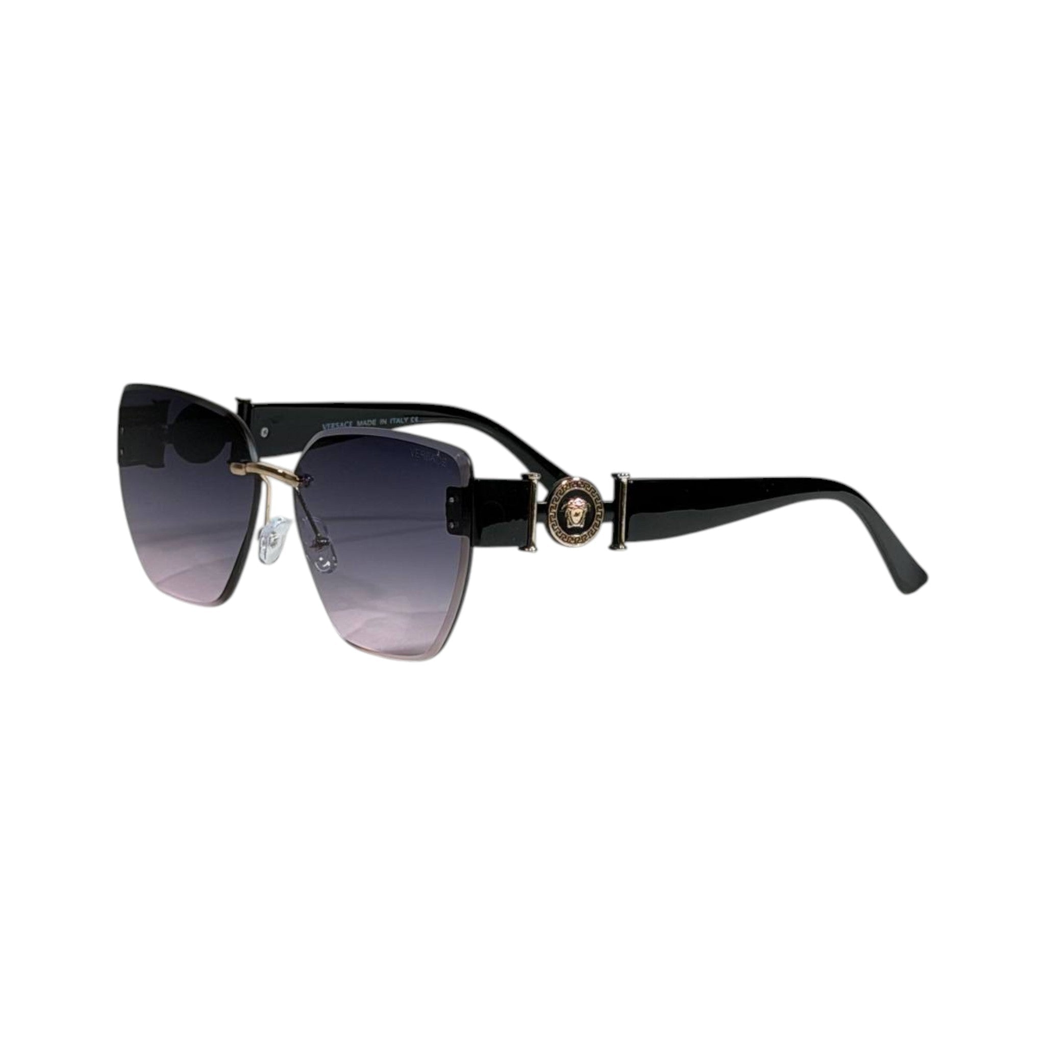 Versace Medusa Rimless Oversized Sunglasses 🖤✨ Luxury Women Designer Gradient Shades - MASTERPIECE