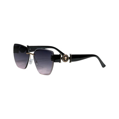 Versace Medusa Rimless Oversized Sunglasses 🖤✨ Luxury Women Designer Gradient Shades - MASTERPIECE