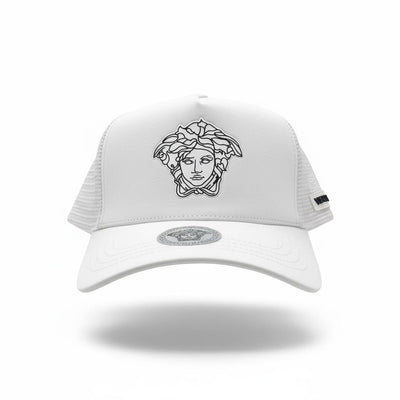 Versace Medusa Trucker Cap — White - MASTERPIECE