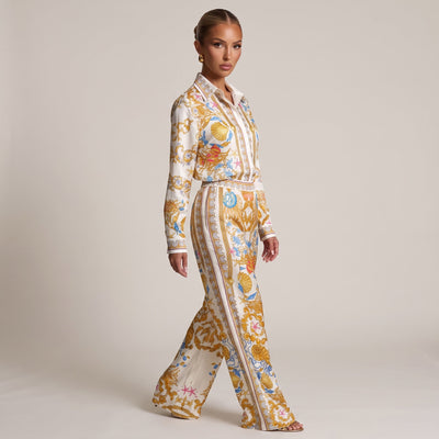 Versace Printed Set – Cream Seashell ✨🌊 one size - MASTERPIECE