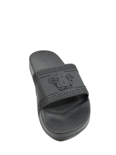 VERSACE Slides – All Black Medusa Edition 🖤⚡ - MASTERPIECE