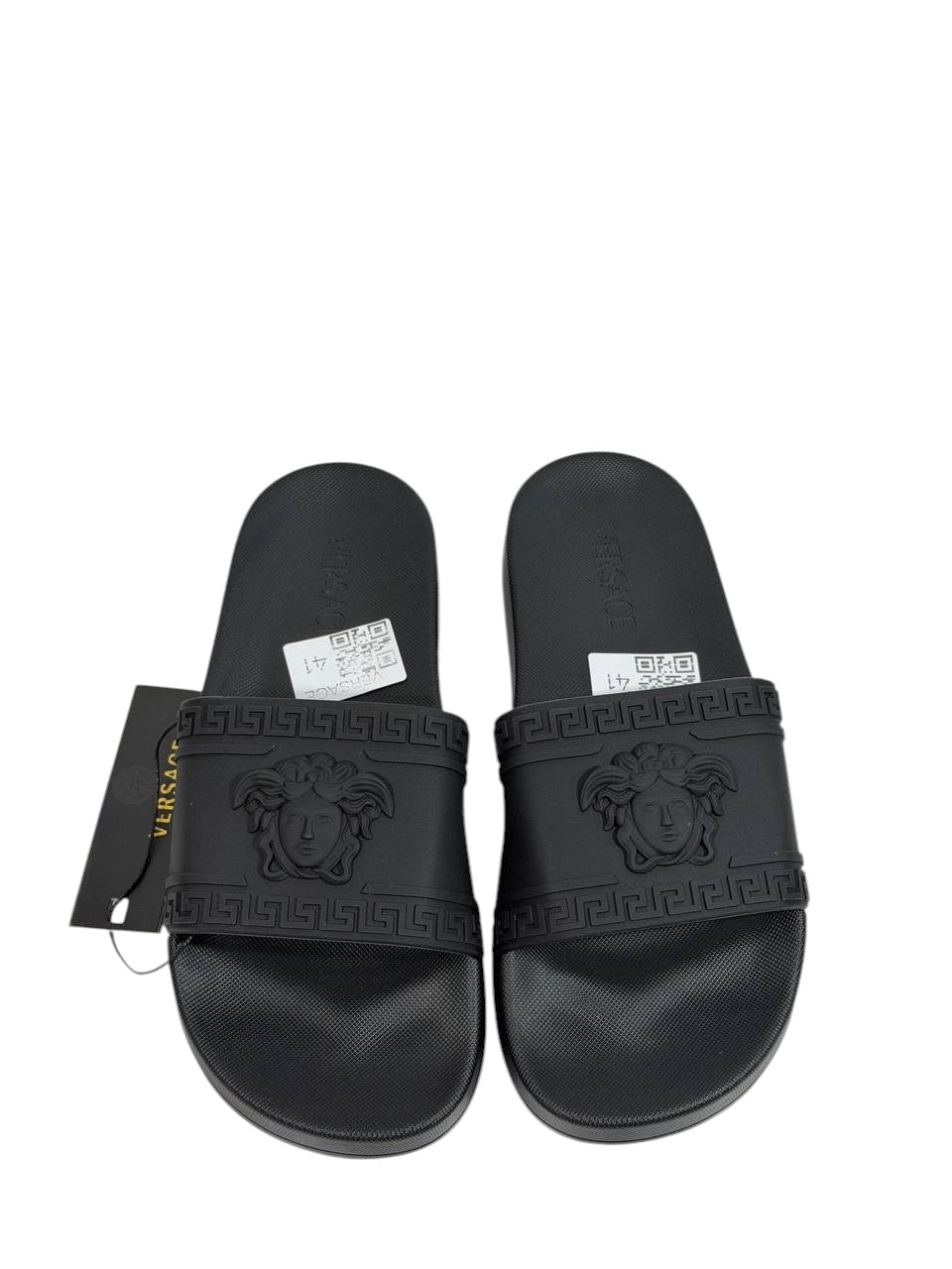 VERSACE Slides – All Black Medusa Edition 🖤⚡ - MASTERPIECE