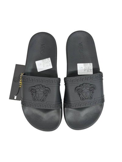 VERSACE Slides – All Black Medusa Edition 🖤⚡ - MASTERPIECE