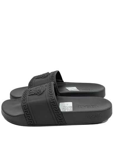 VERSACE Slides – All Black Medusa Edition 🖤⚡ - MASTERPIECE