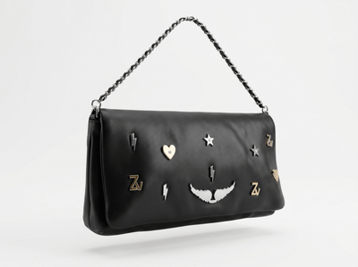 Zadig & Voltaire Black Rock Charm Chain Shoulder Bag 🖤⚡⭐🪽✨ - MASTERPIECE