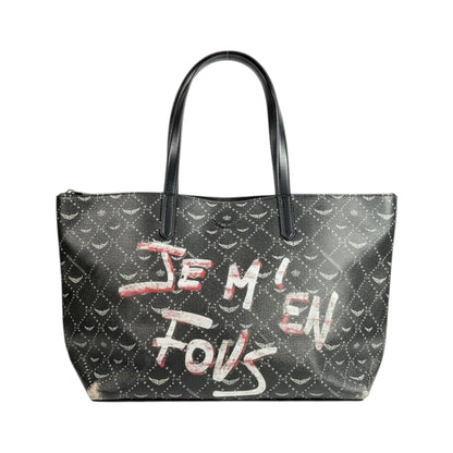 Zadig & Voltaire Inspired Black Graffiti Tote Bag 🖤✨ Luxury Shoulder Handbag for Women - MASTERPIECE