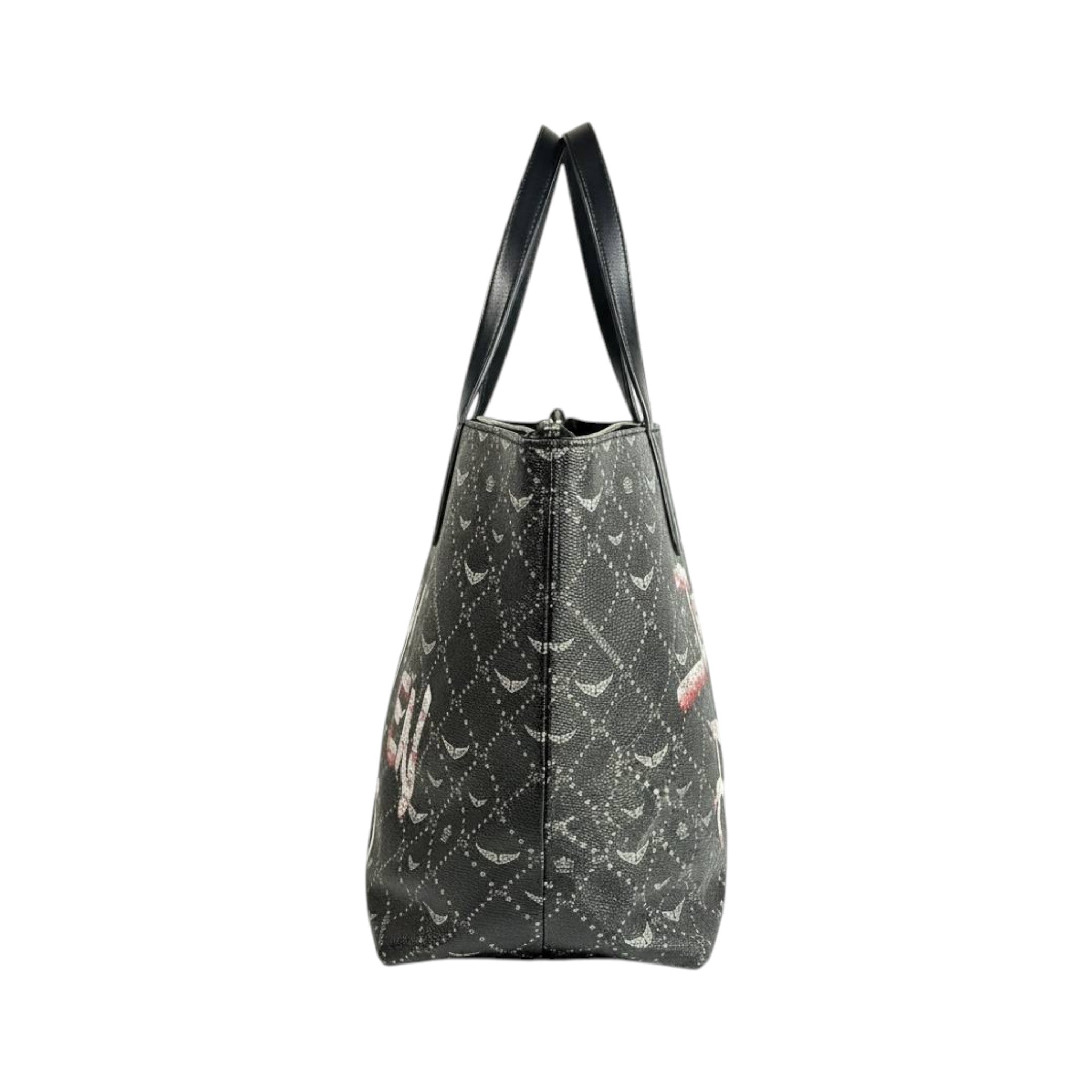 Zadig & Voltaire Inspired Black Graffiti Tote Bag 🖤✨ Luxury Shoulder Handbag for Women - MASTERPIECE