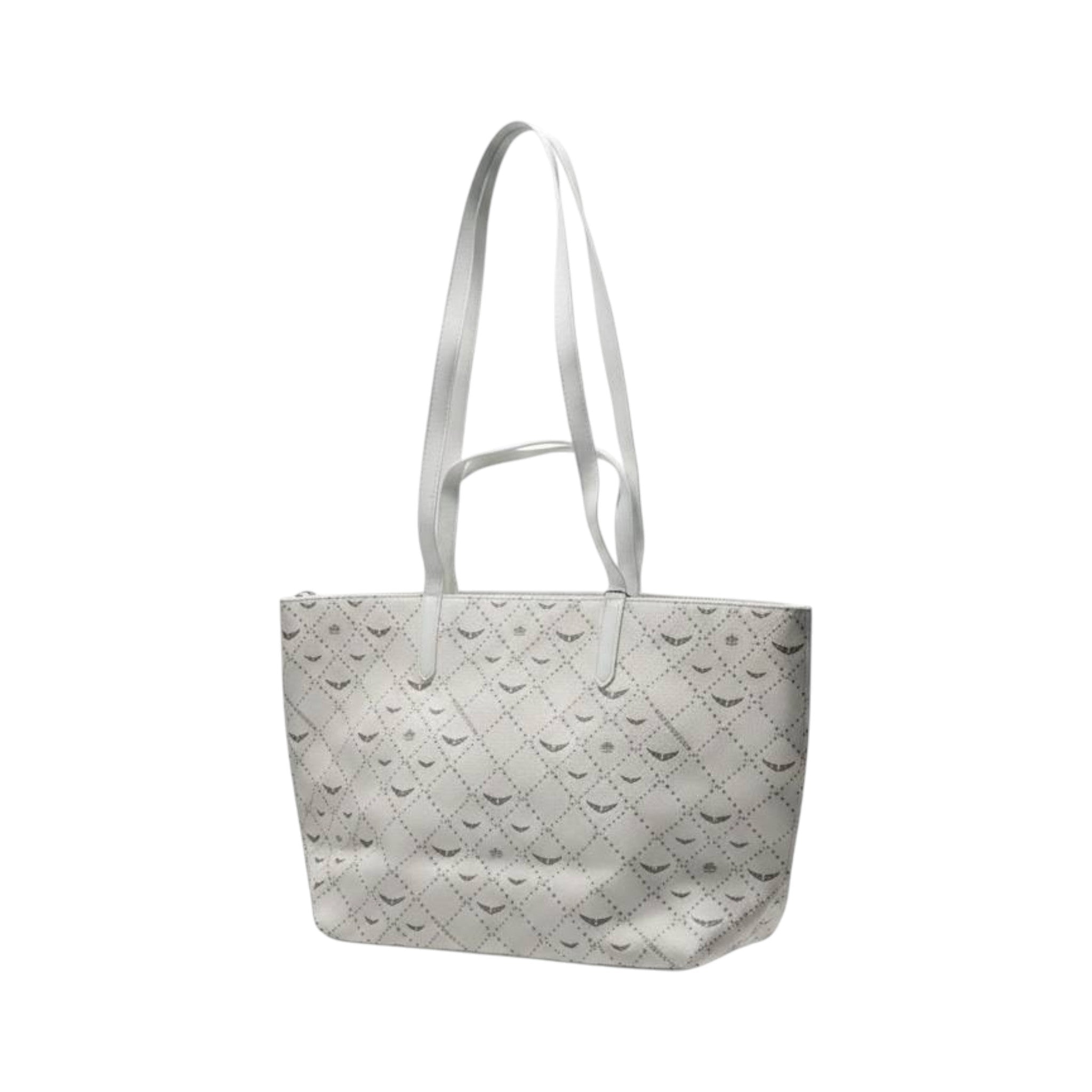 Zadig & Voltaire Inspired White Monogram Tote Bag 🤍✨ Luxury Shoulder Handbag for Women - MASTERPIECE