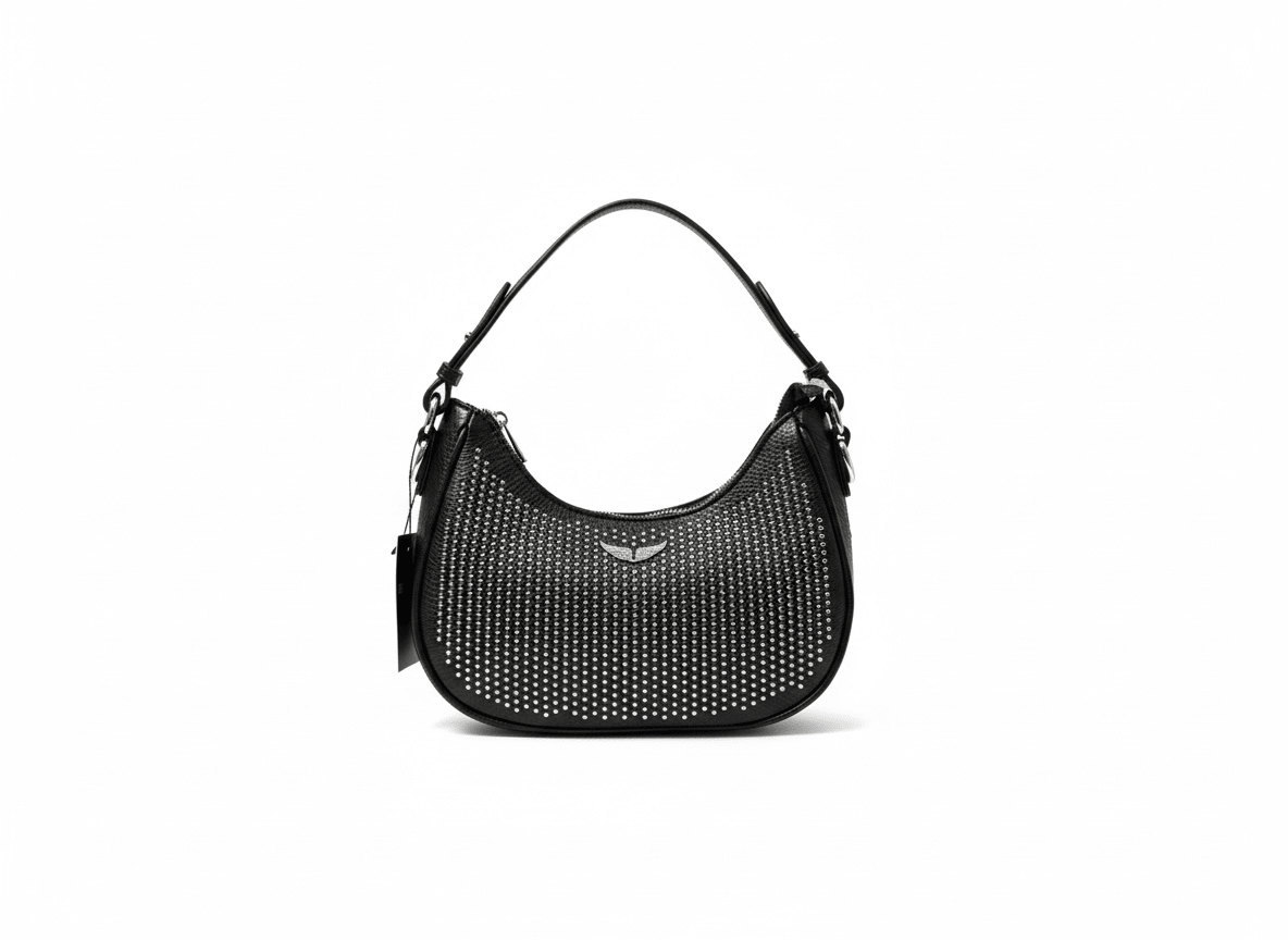 ZADIG & VOLTAIRE Studded Shoulder Bag 🖤✨ | Rock-Chic Icon - MASTERPIECE