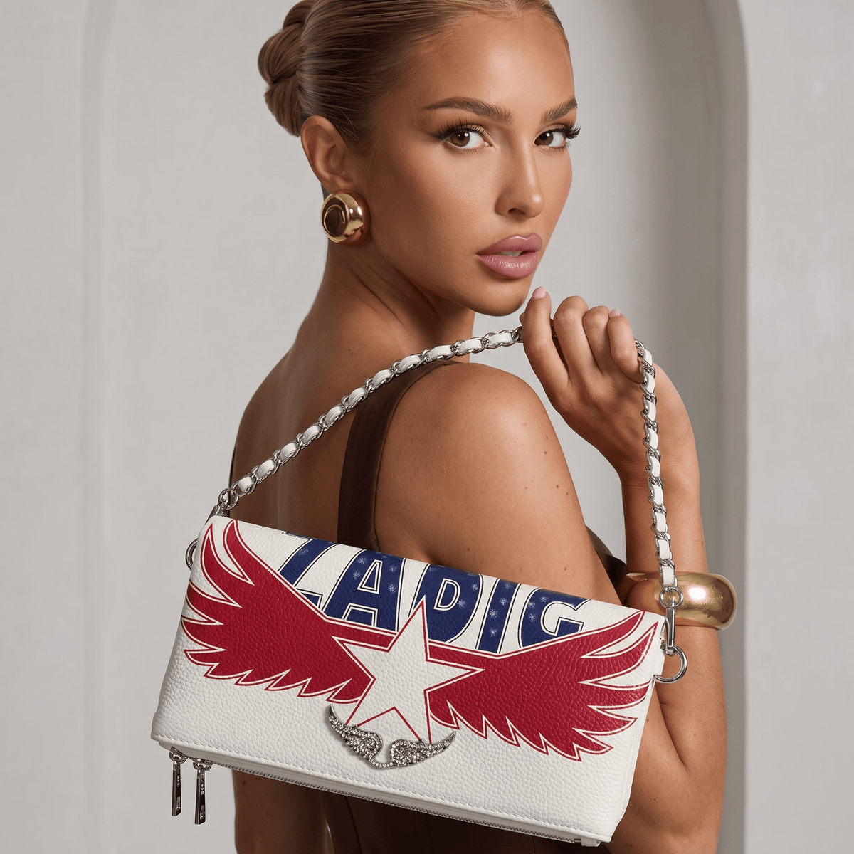Zadig & Voltaire Wings Chain Bag – Cream Statement Edition 🤍✨ - MASTERPIECE