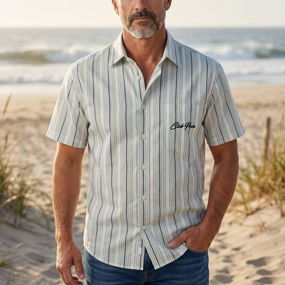 ZARA Club Privé Beach Stripe Shirt 🌊☀️ - MASTERPIECE