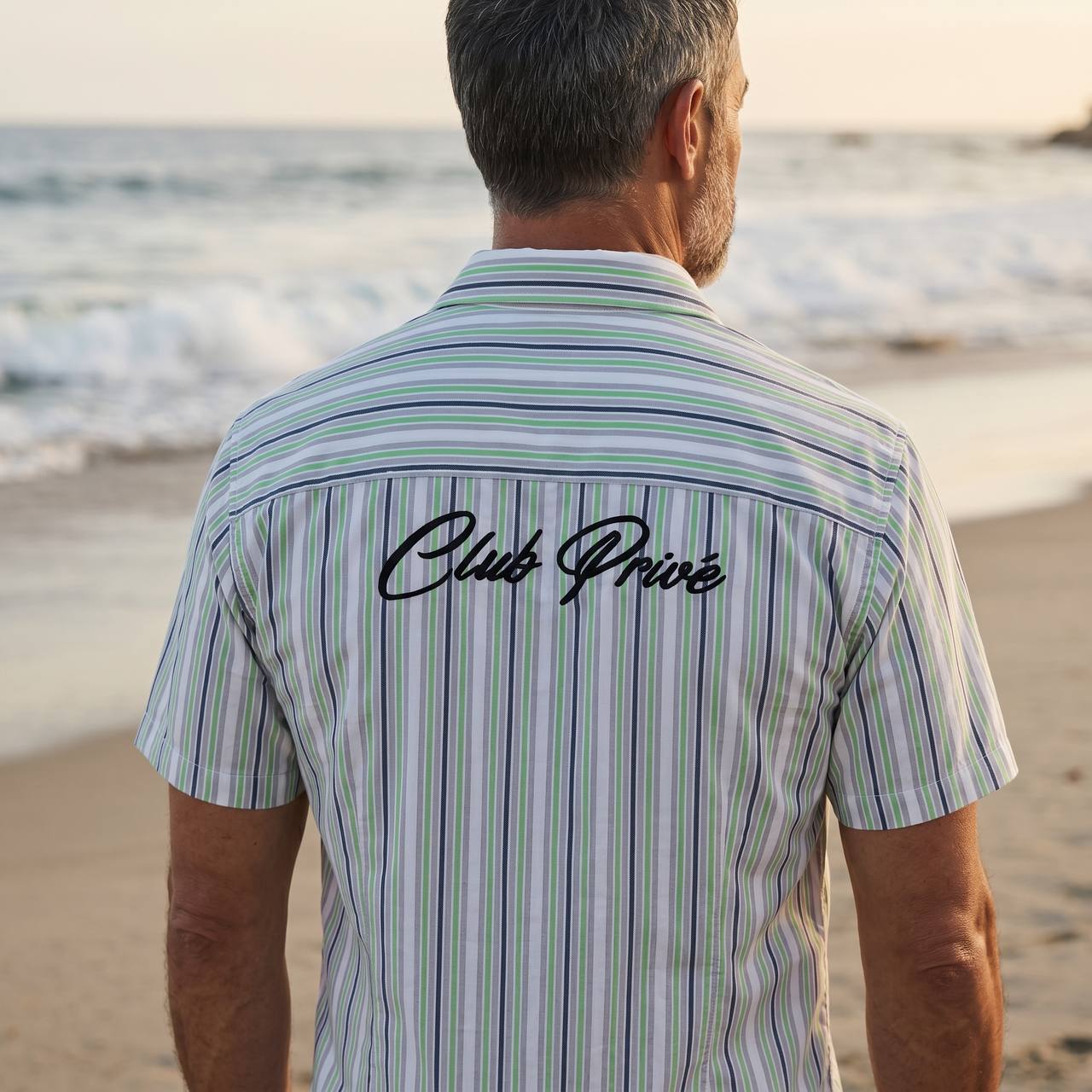 ZARA Club Privé Beach Stripe Shirt 🌊☀️ - MASTERPIECE