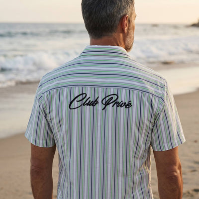 ZARA Club Privé Beach Stripe Shirt 🌊☀️ - MASTERPIECE