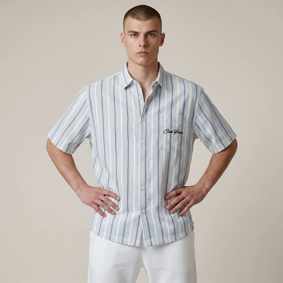 ZARA Club Privé Striped Resort Shirt 🌴✨ - MASTERPIECE