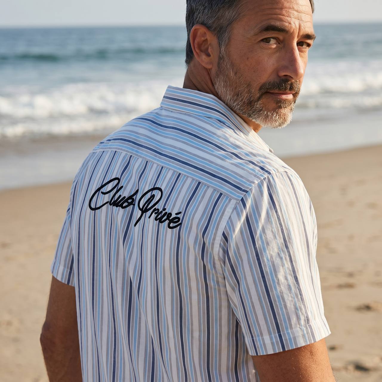 ZARA Club Privé Striped Resort Shirt 🌴✨ - MASTERPIECE