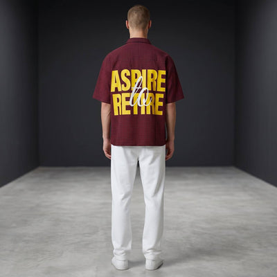 Zara Inspired Oversized Checked Short Sleeve Shirt for Men – Red & Black Statement Streetwear Summer Button-Up 🔥 - MASTERPIECE